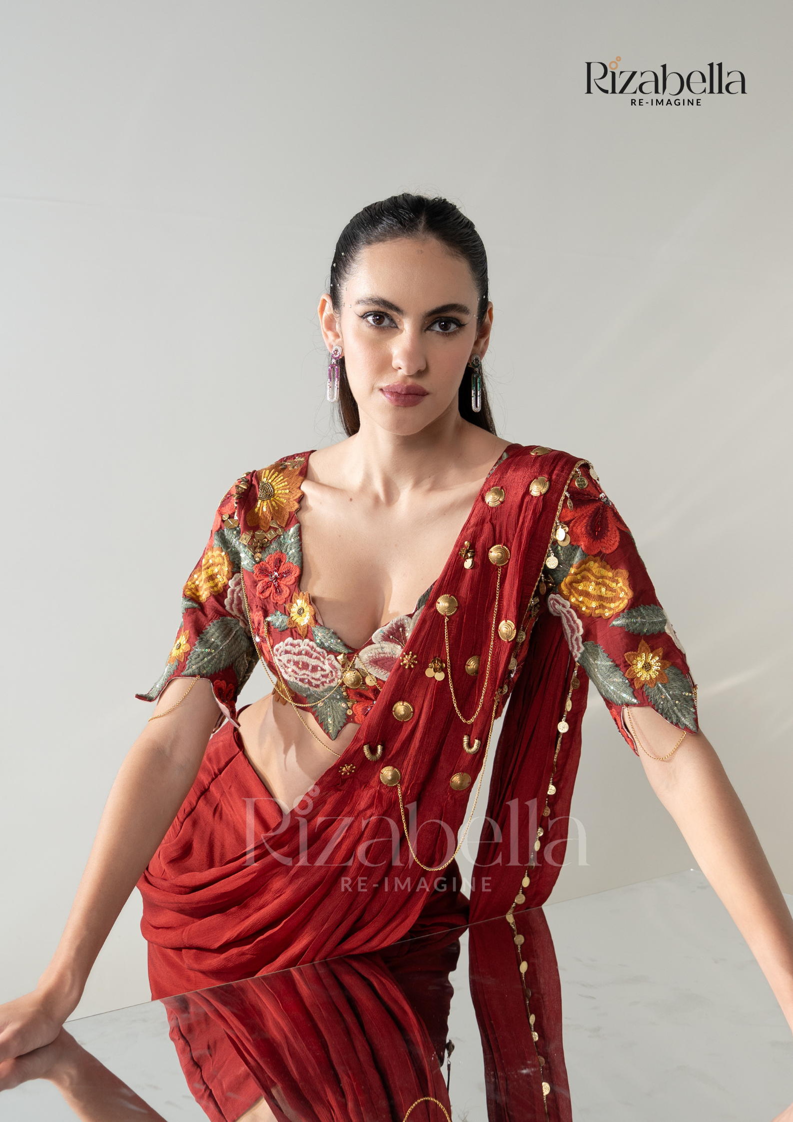 Noir Gulbahar Draped Saree