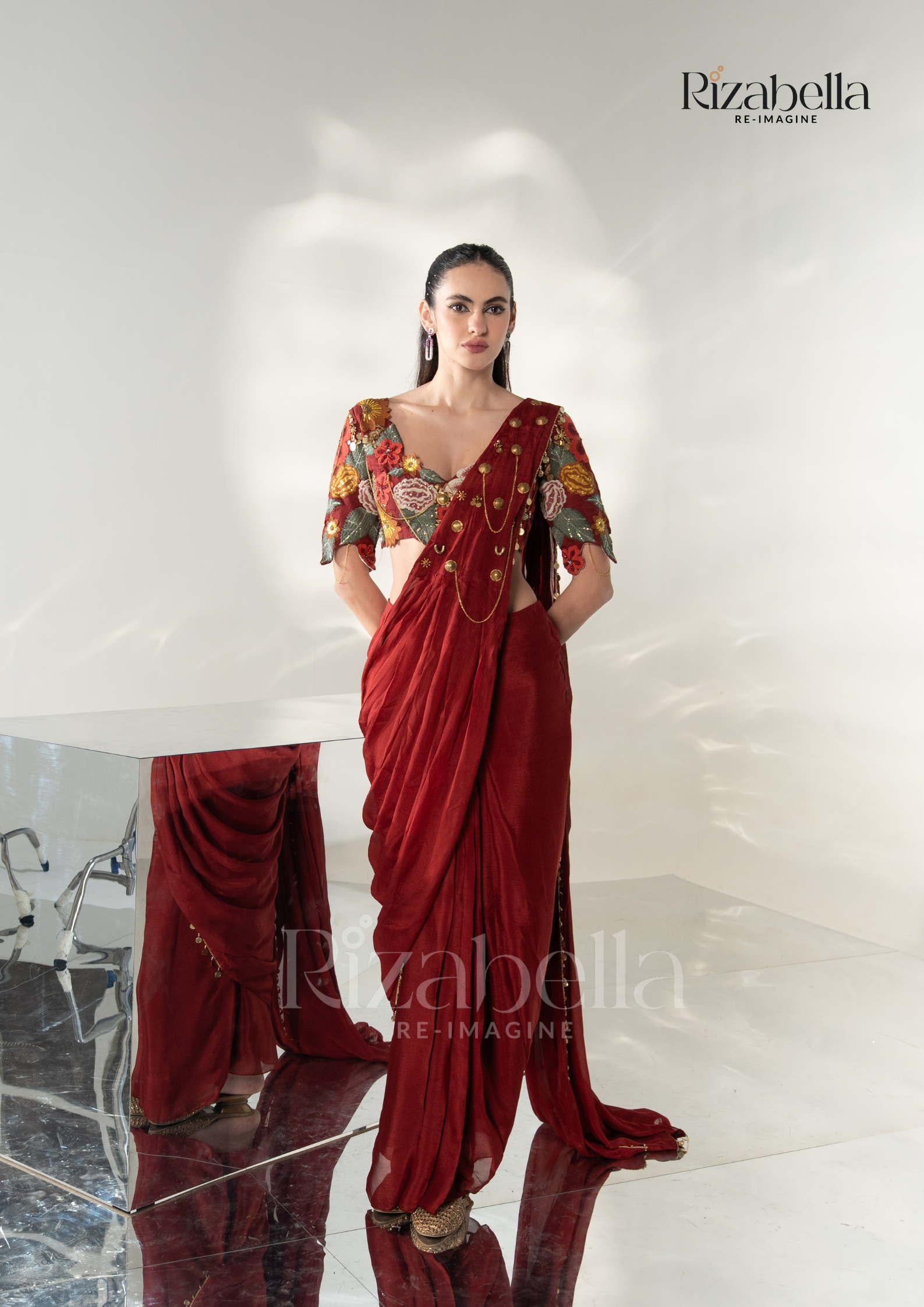 Noir Gulbahar Draped Saree