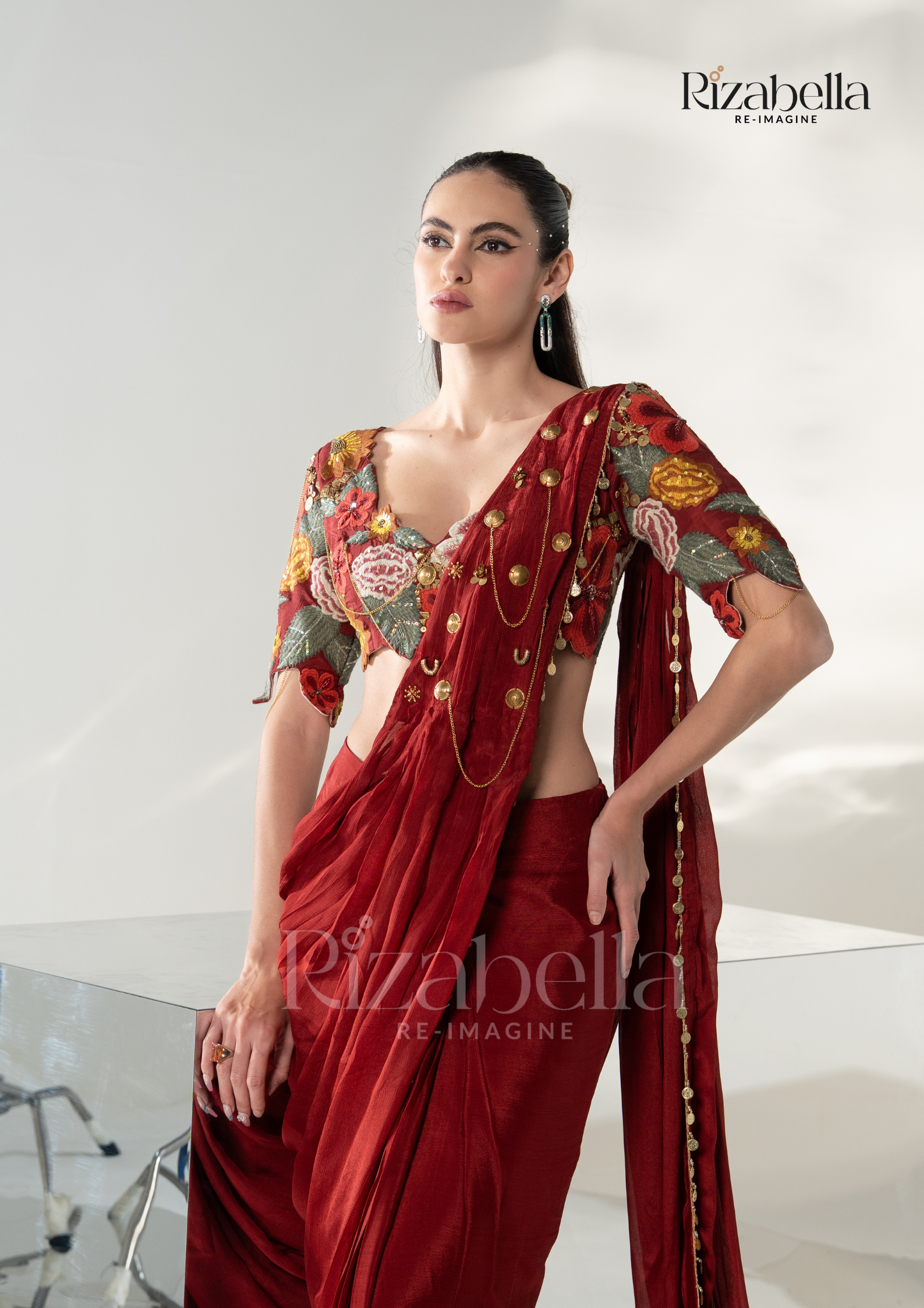 Noir Gulbahar Draped Saree
