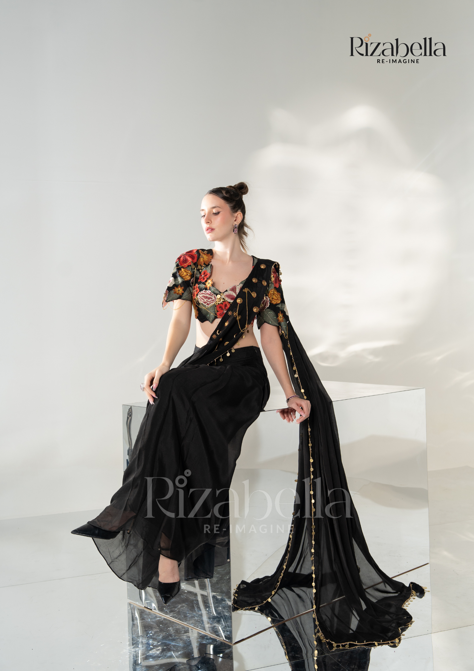 Noir Gulbahar Draped Saree