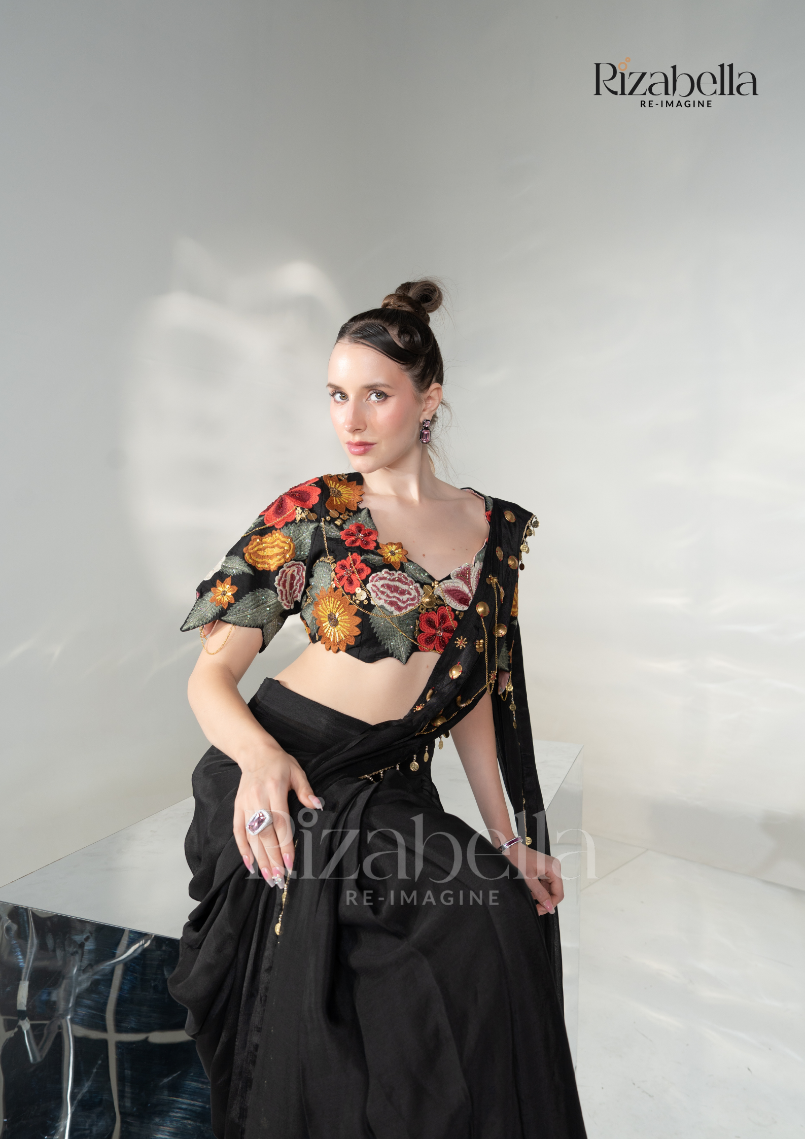 Noir Gulbahar Draped Saree