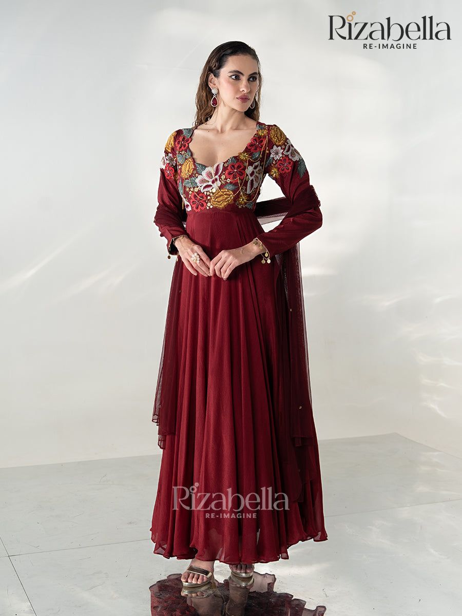 Nazrana Bloom Anarkali Set