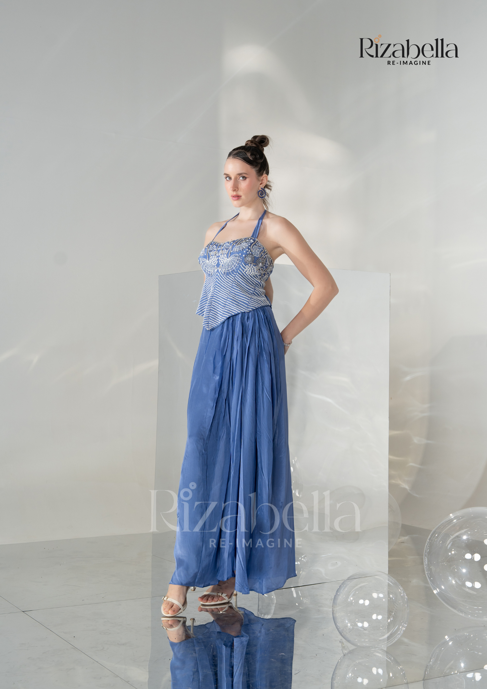 Queen’s Blush Corset drape skirt