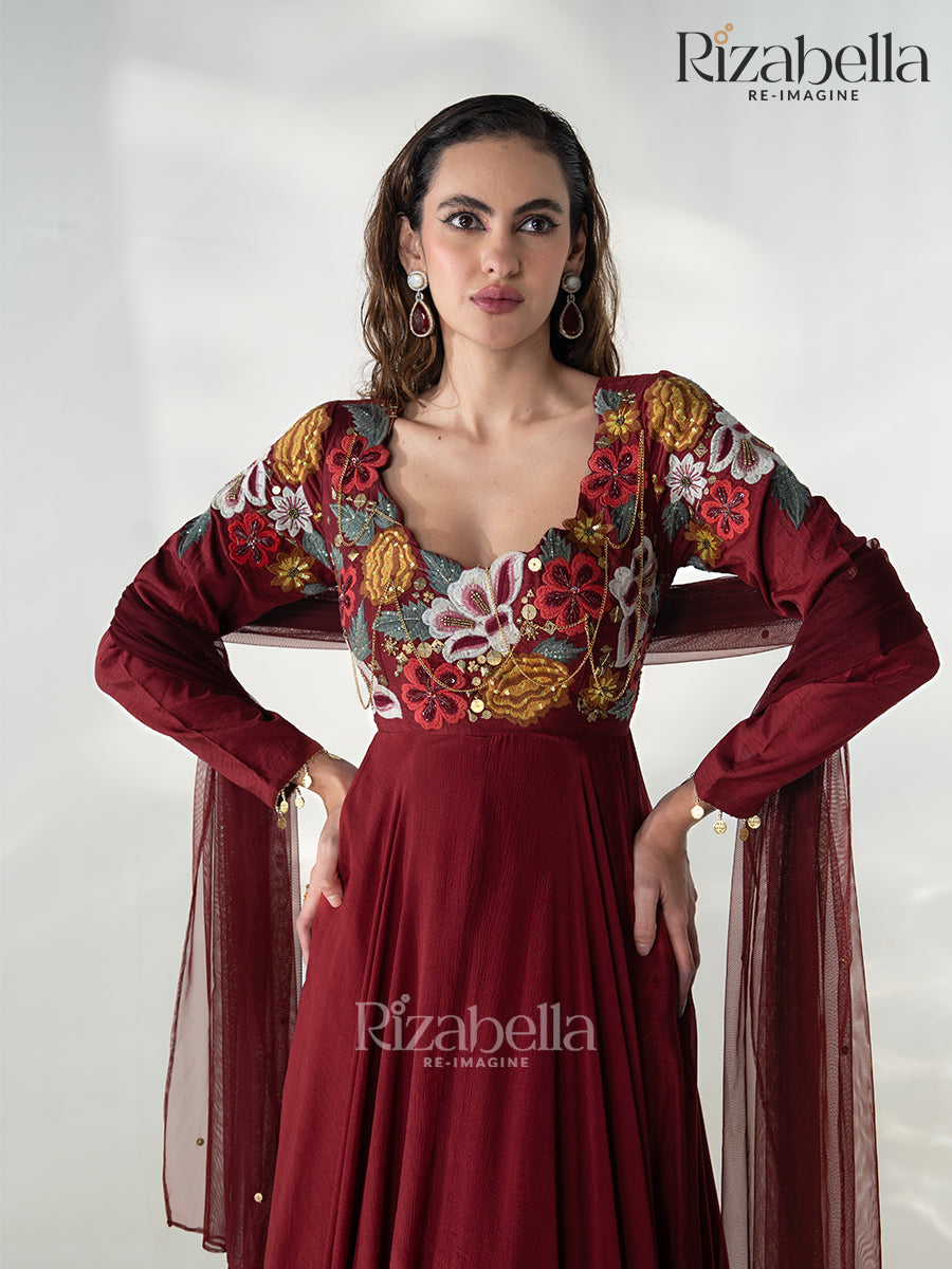Nazrana Bloom Anarkali Set
