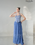 Queen’s Blush Corset drape skirt
