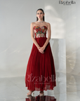 Rosabella Crimson Gown