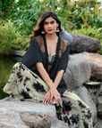 Boho Bandhani Ensemble - Black