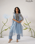 Ornate Azure Kaftan