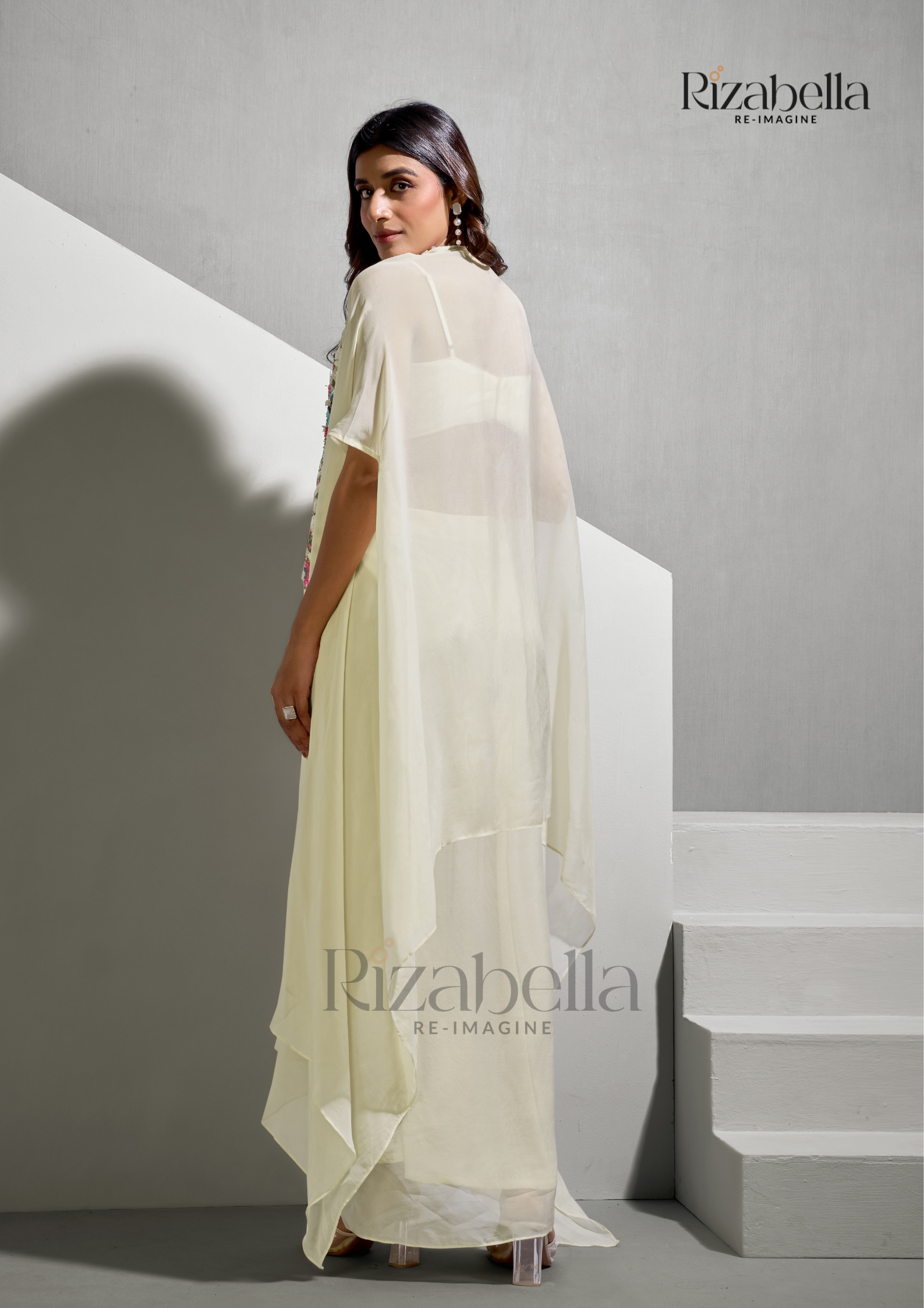 3 PCS bust, drappe skirt with heavy dupatta