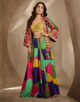 Rizabella Noor Luxe Co-Ord WITH Jacket Set Green