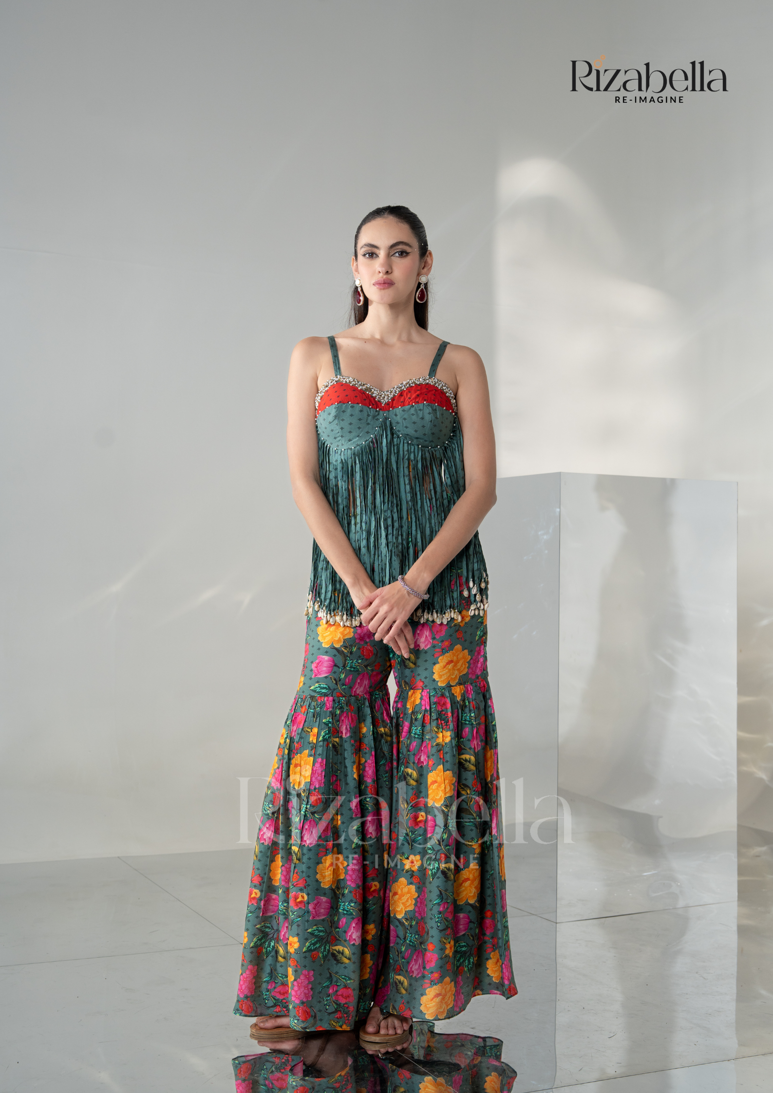 Noor Handprint Co-ord Ensemble