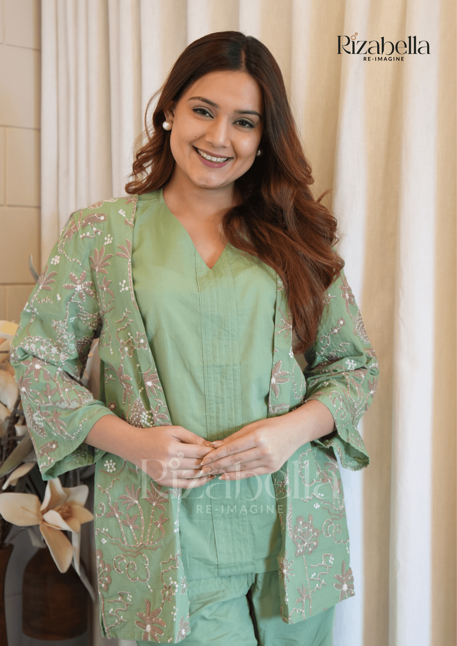 Mint Blossom Co-ord Set