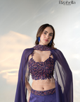 Regal Iris 3 PCS cape style with leaf work