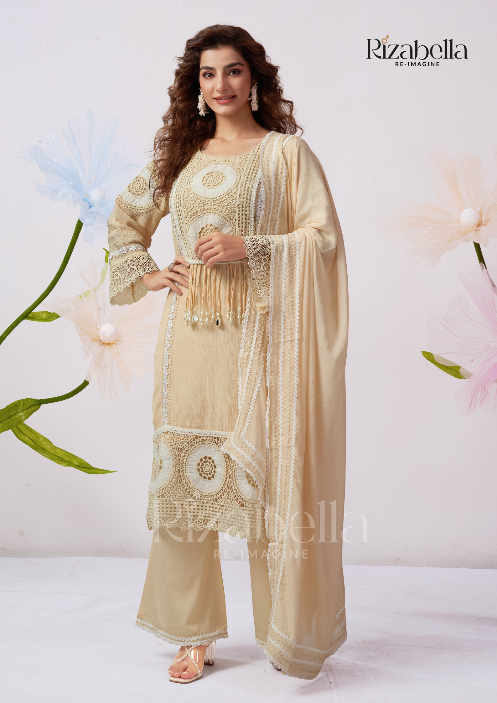 Kurta set tassels hangging