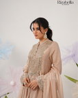 Floor-Length Anarkali with Zari Embroidery