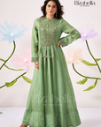 Floor-Length Anarkali with Zari Embroidery