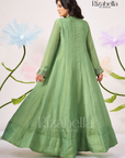 Floor-Length Anarkali with Zari Embroidery