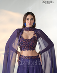 Regal Iris 3 PCS cape style with leaf work
