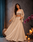 Whisper Embellished Lehenga Set Ivory