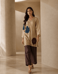 Midnight Bloom Luxe Co-Ord Set beige