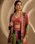 Rizabella Noor Luxe Co-Ord WITH Jacket Set Pink