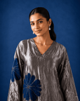 Midnight Bloom Luxe Co-Ord Set blue