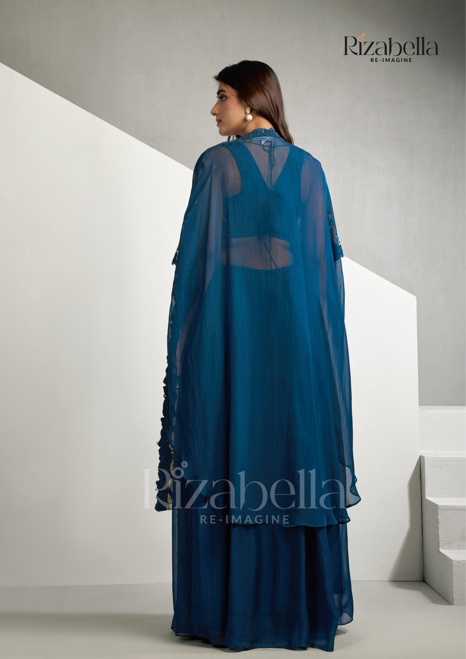 Royal zardosi 3 pc skirt ensemble