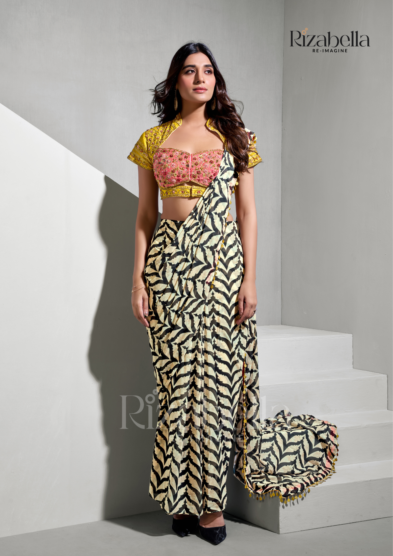 Rajwada Bloom Printed Saree