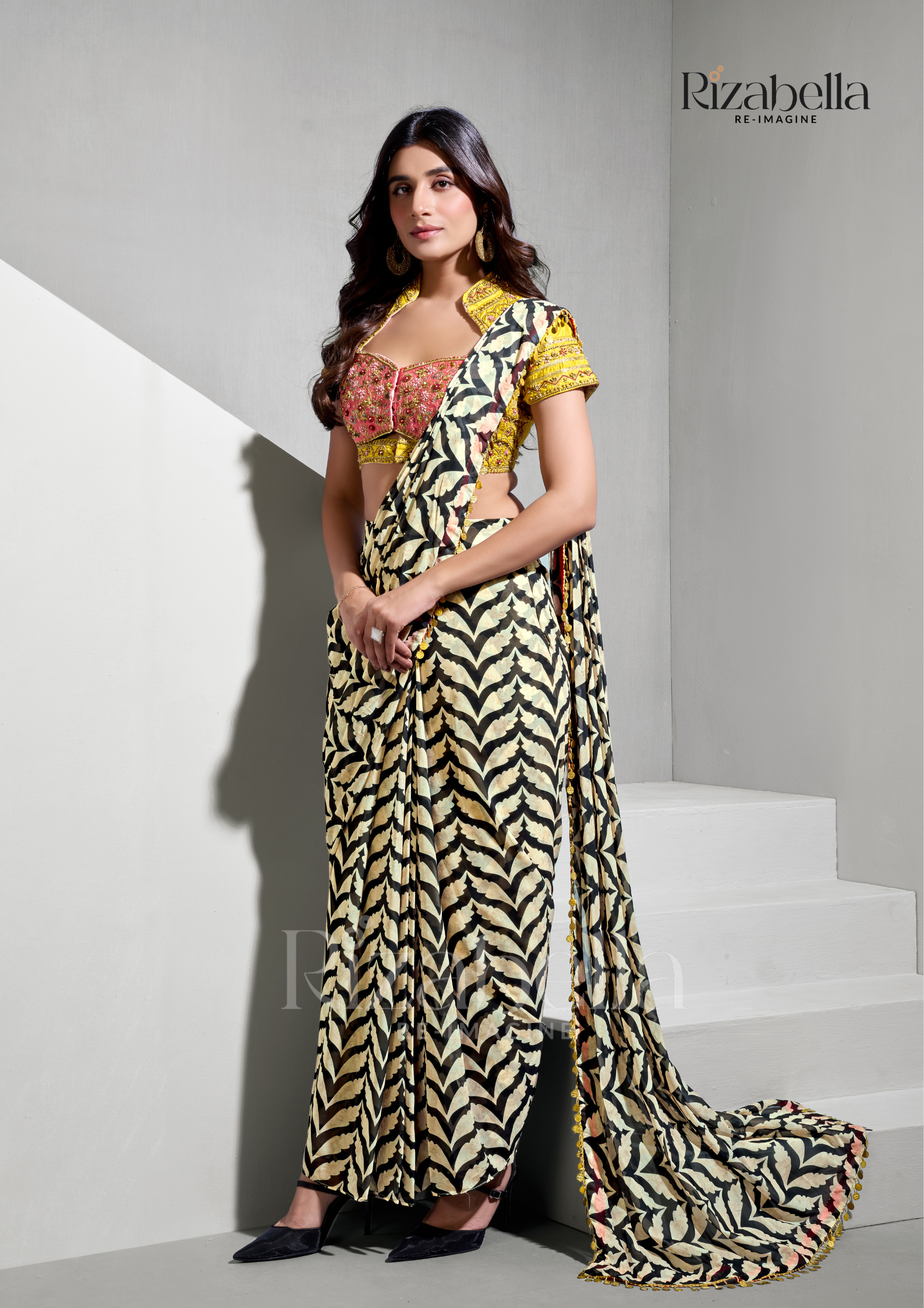 Rajwada Bloom Printed Saree