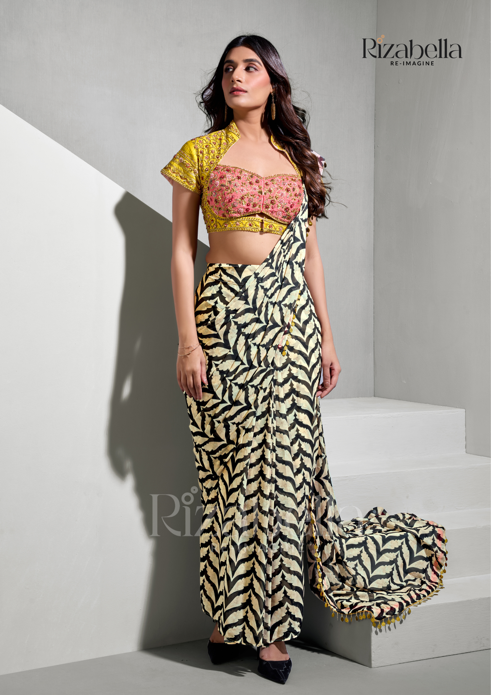 Rajwada Bloom Printed Saree
