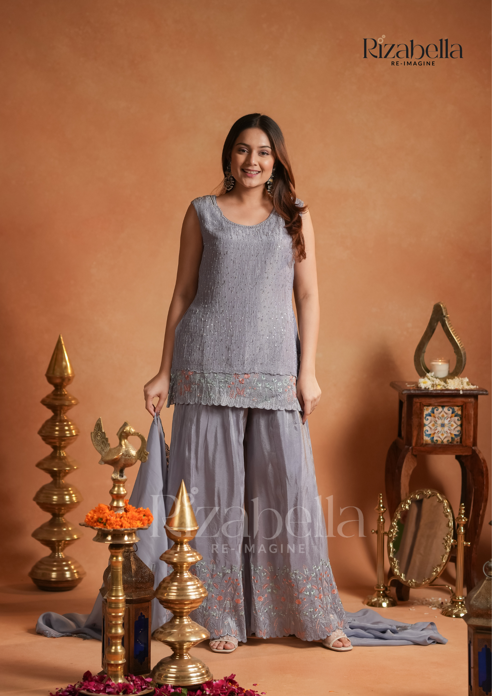 3 PCS short kurti dupatta