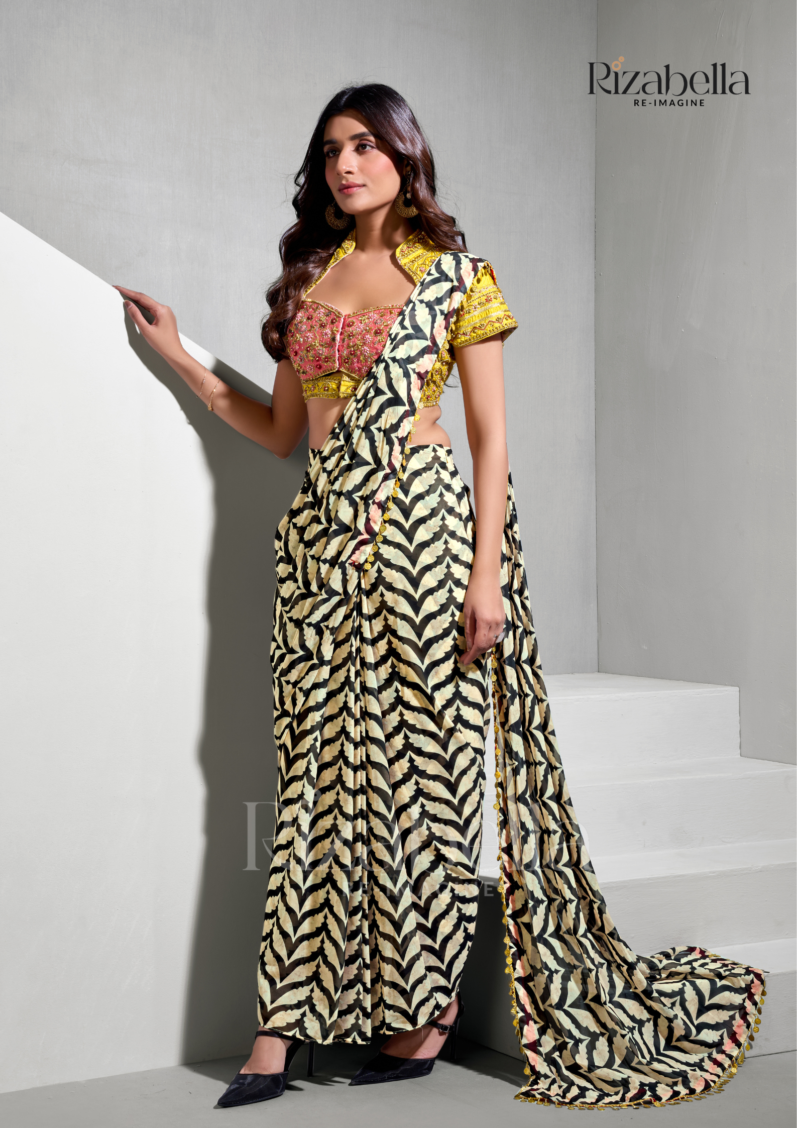 Rajwada Bloom Printed Saree