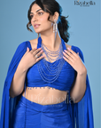 Azure Noor Cape drape Set