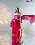 Hot Pink Aura Draped Ensemble
