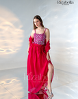 Hot Pink Aura Draped Ensemble