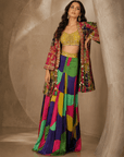 Rizabella Noor Luxe Co-Ord WITH Jacket Set Green