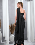 Shaam Black Ready-to-Wear Draped Saree with Embellished Blouse