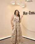 Belted Indo-Western Cape Set