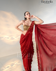 Ruby Noire Saree Set