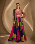 Rizabella Noor Luxe Co-Ord WITH Jacket Set Pink