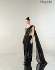 Ruby Noire Saree Set