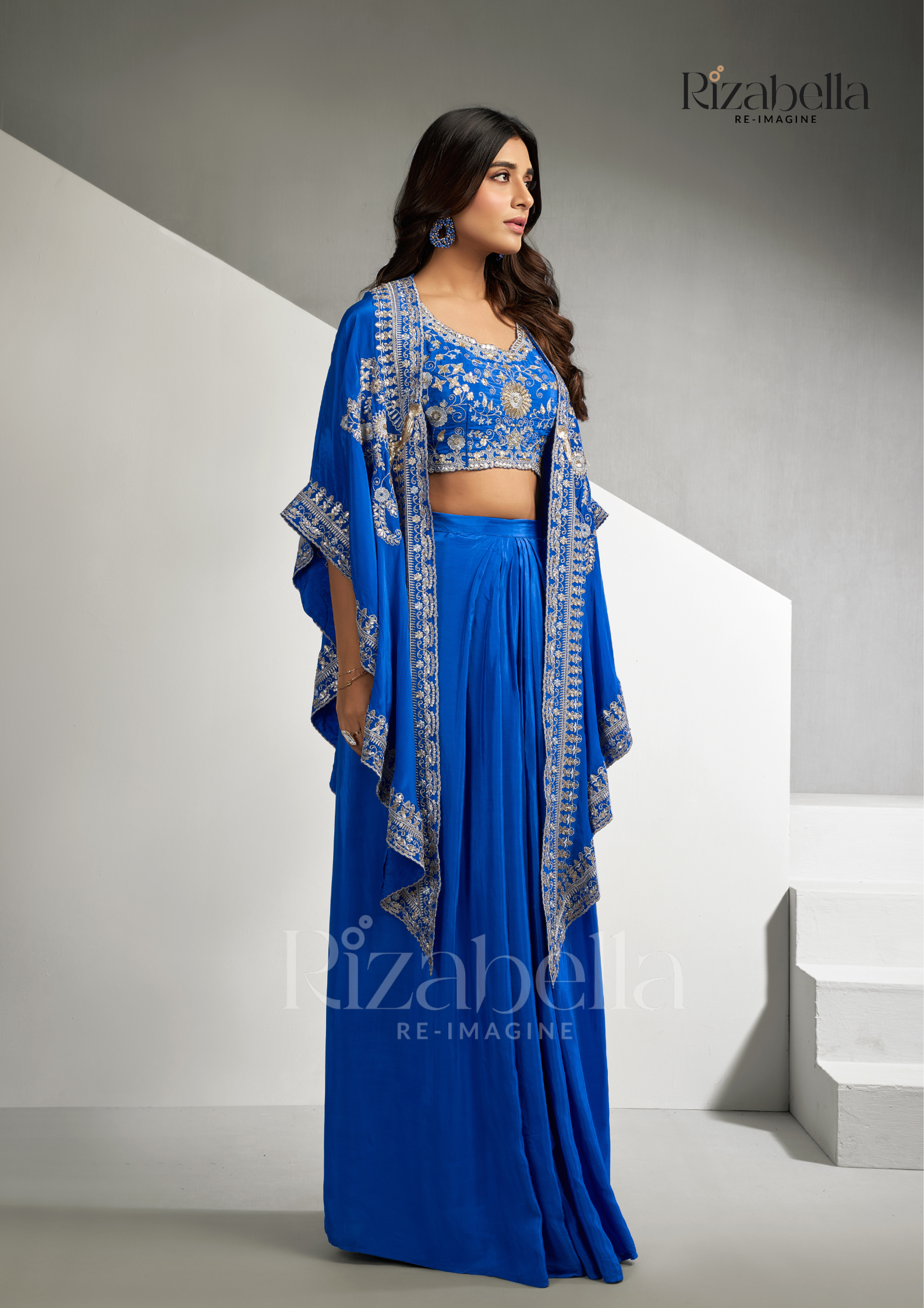 Royal Zardosi 3 pc skirt ensemble