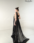 Ruby Noire Saree Set