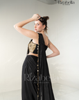 Ruby Noire Saree Set