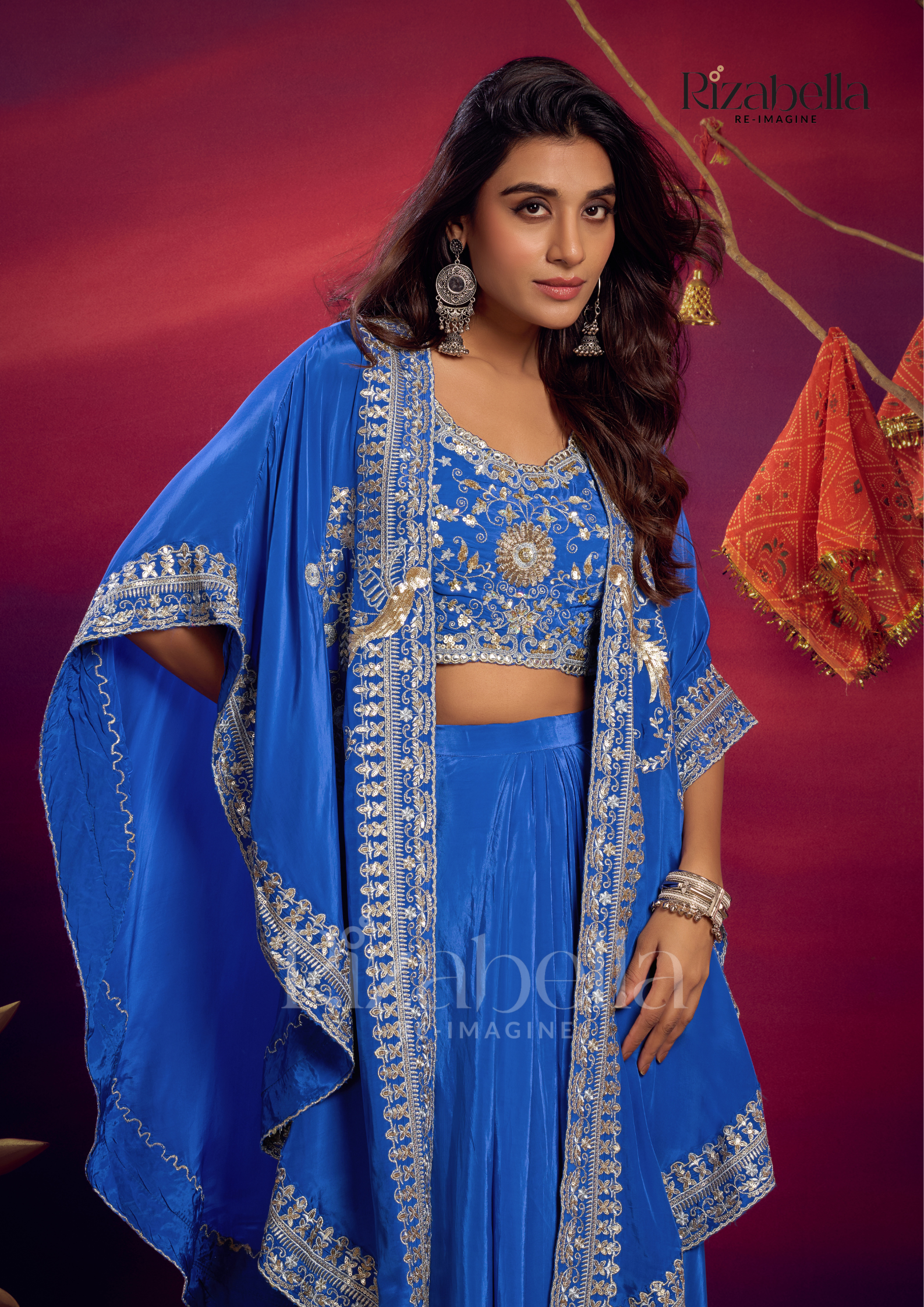 Royal Zardosi 3 pc skirt ensemble