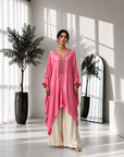 Embellished Kaftan Co-ord Set Pink