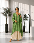 Embellished Kaftan Co-ord Set Green