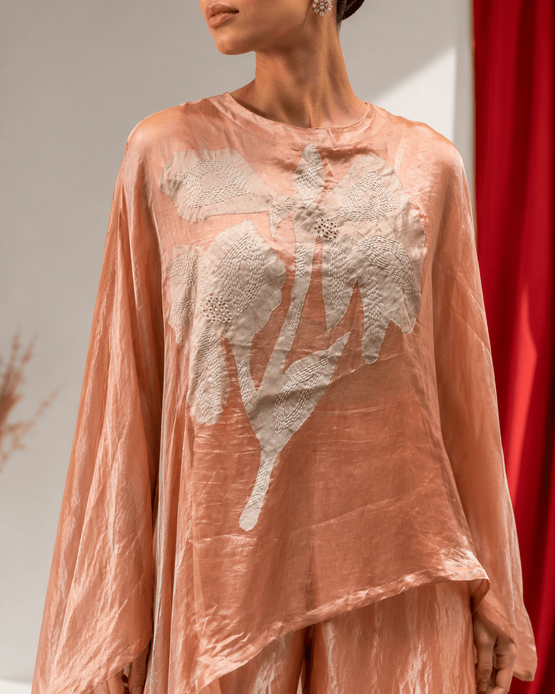 Desert Blush Peach Luxe Co-Ord Set