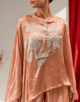 Desert Blush Peach Luxe Co-Ord Set