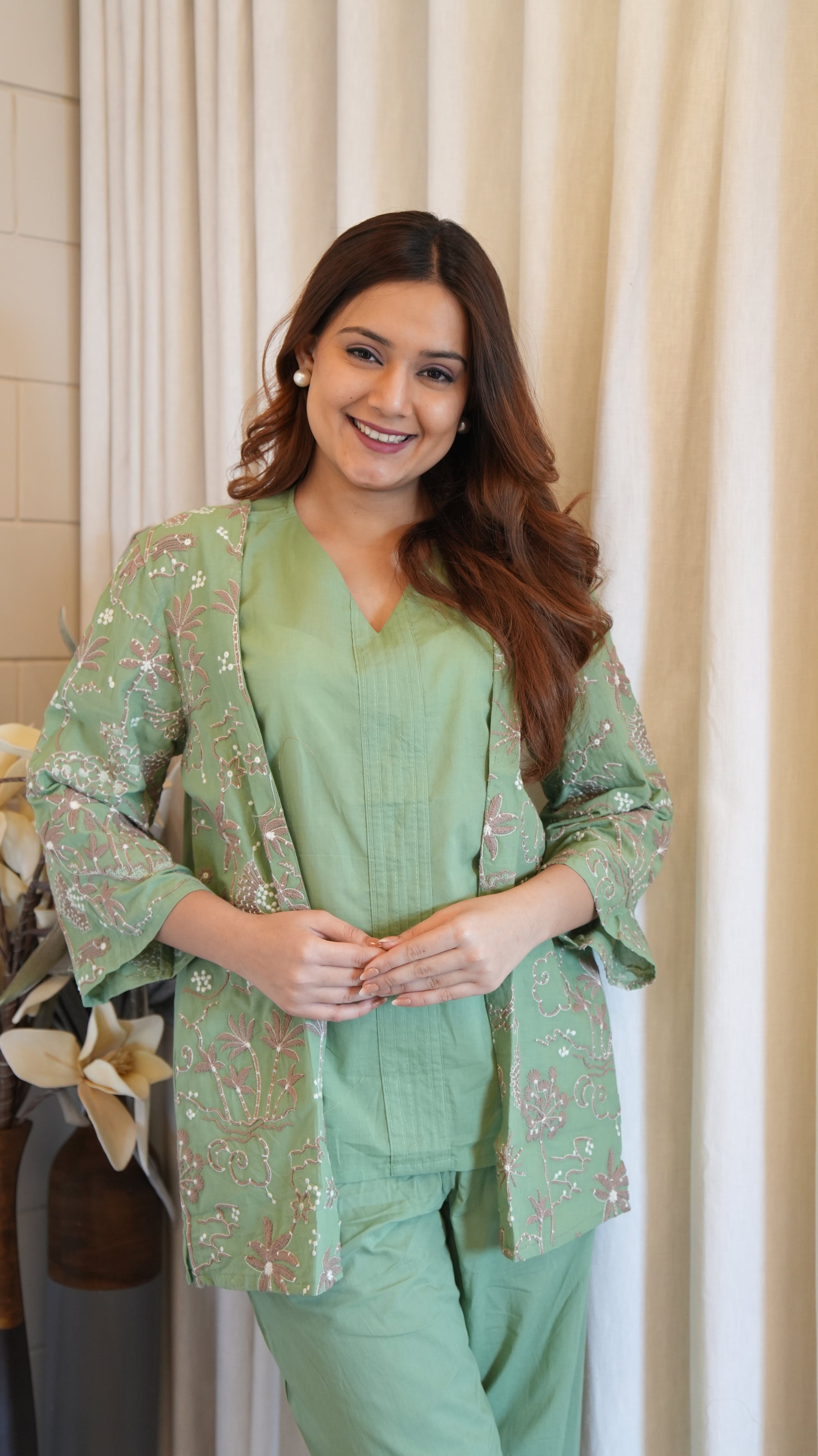 Mint Blossom Co-ord Set